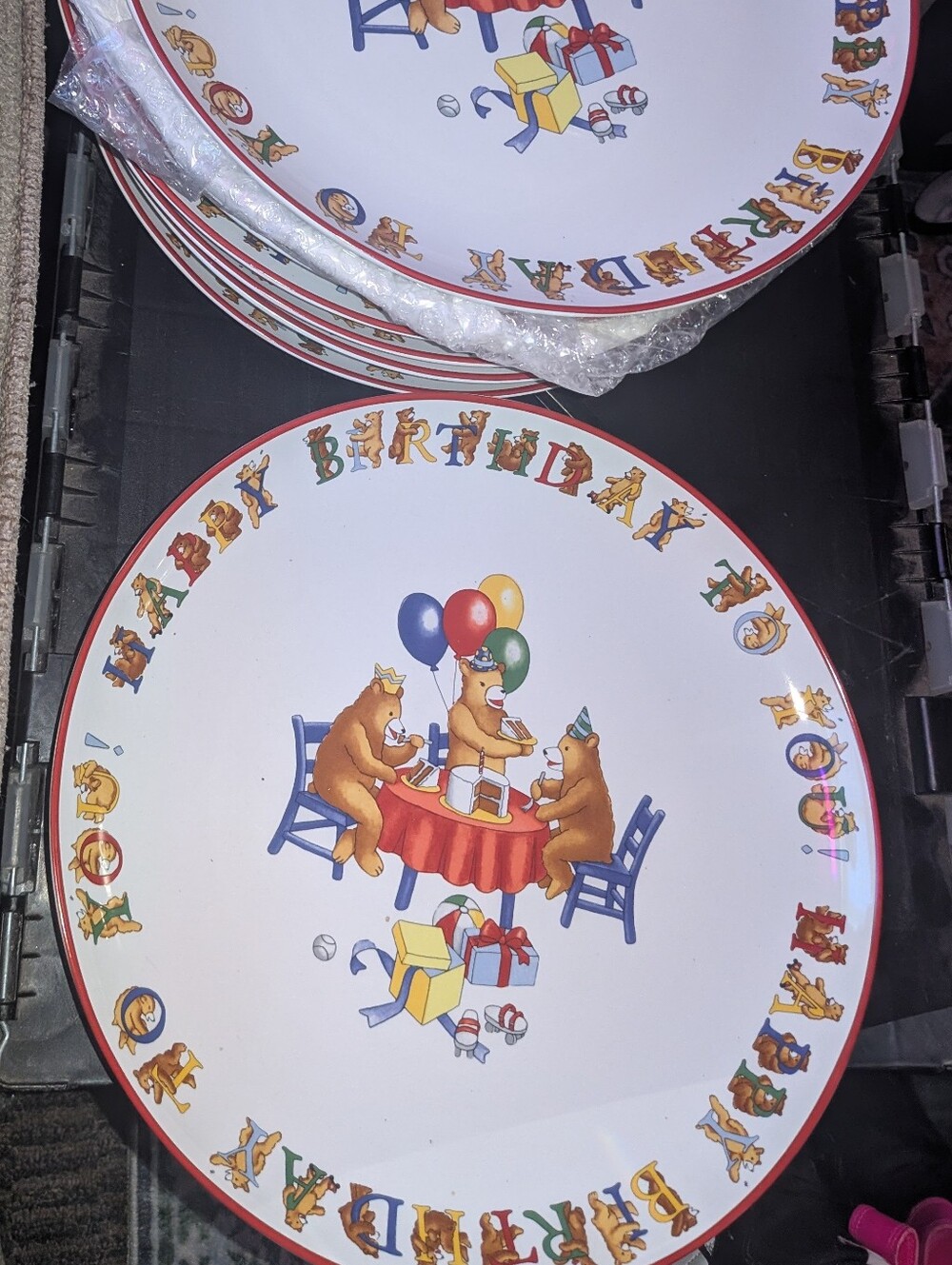 Tiffany And Co Alphabet Bears Birthday Party Plate Lot